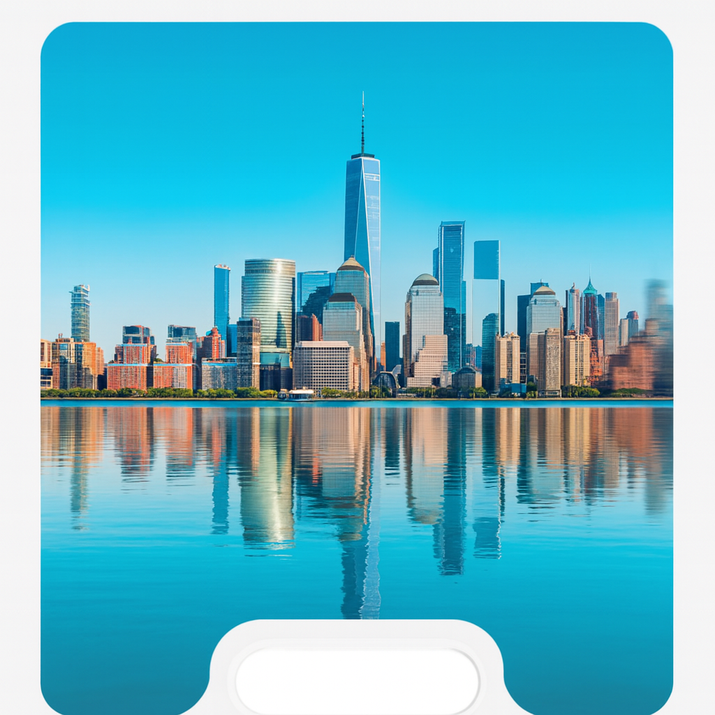 NYC Skyline with Reflection
